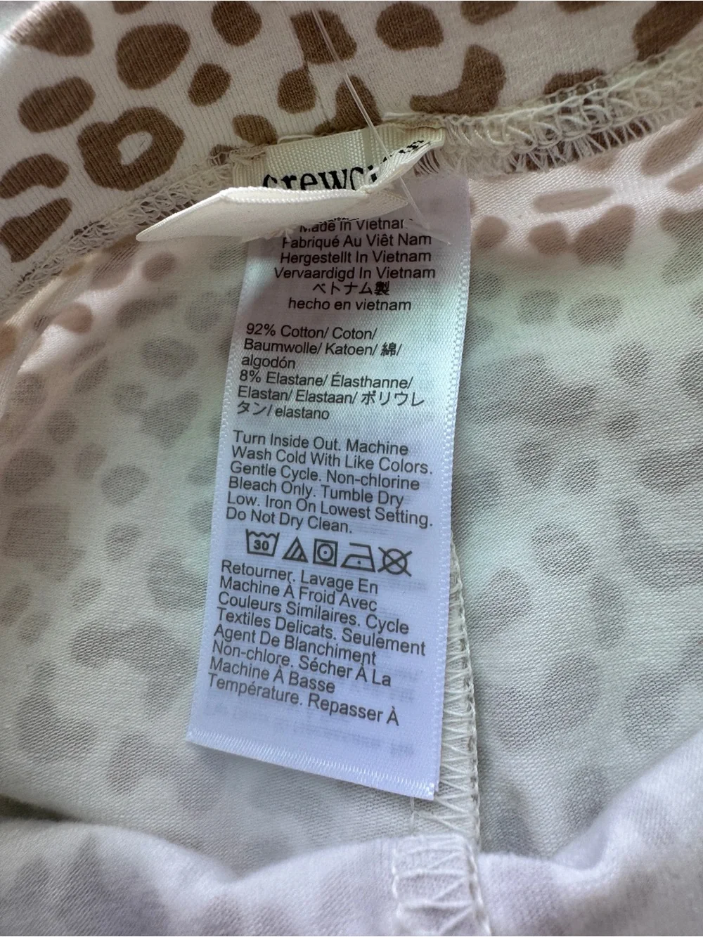 Crewcuts Girl New Leopard Print Leggings Size 8Y NWT